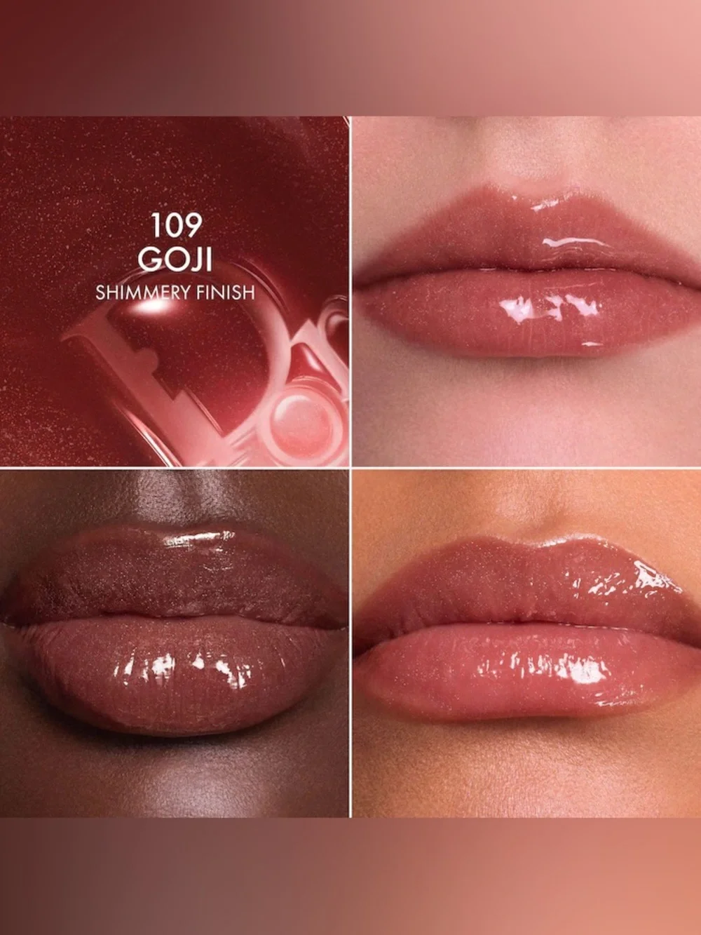 Dior Lip Glow Butter Hydrating Gloss Balm 109 Goji
